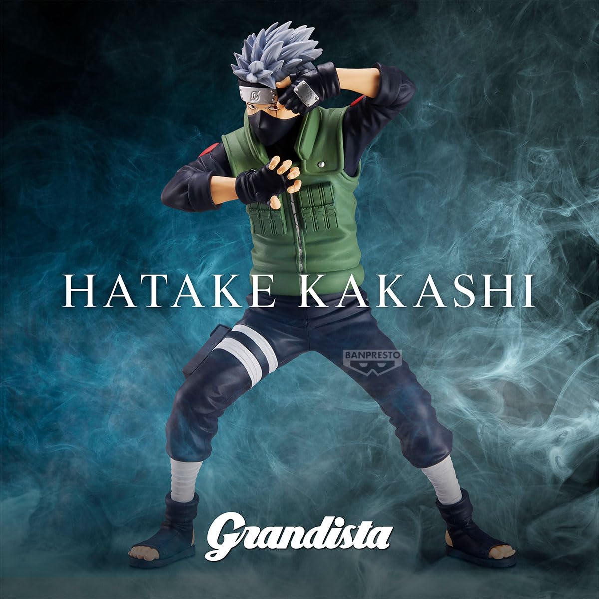 Banpresto Naruto Shippuden Hatake Kakashi Grandista Figure – 9.1 in Tall, Officially Licensed