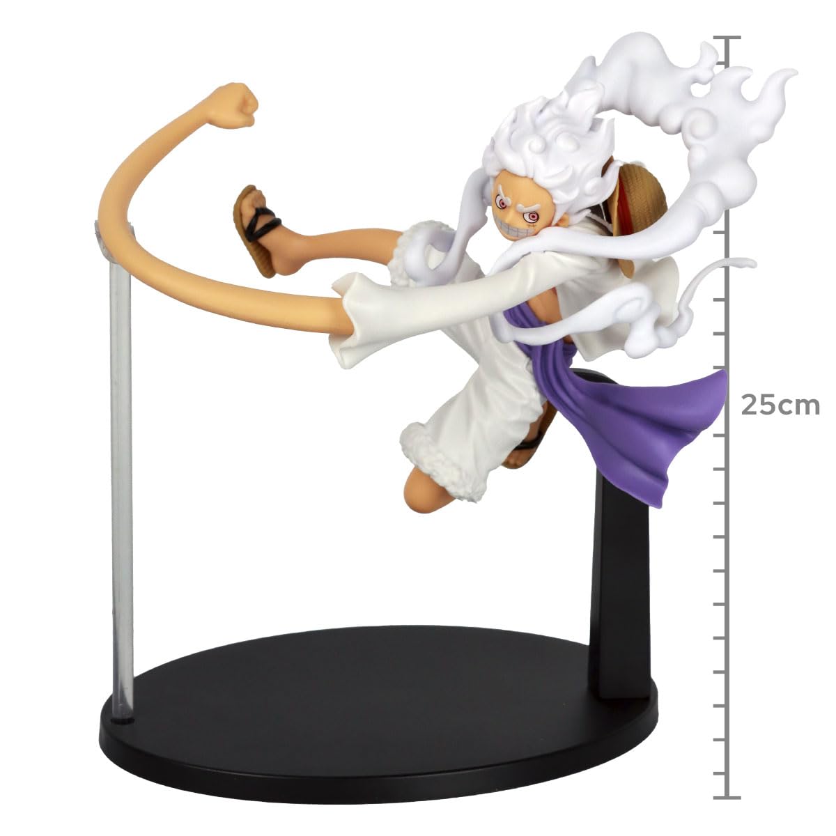 Banpresto One Piece Gear 5 Luffy Figure | Battle Record Collection, 5.1in