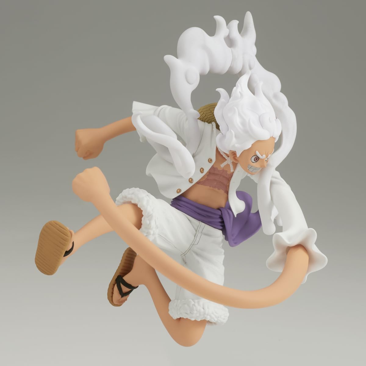 Banpresto One Piece Gear 5 Luffy Figure | Battle Record Collection, 5.1in