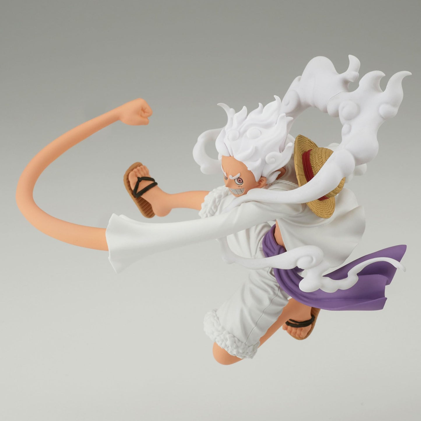 Banpresto One Piece Gear 5 Luffy Figure | Battle Record Collection, 5.1in