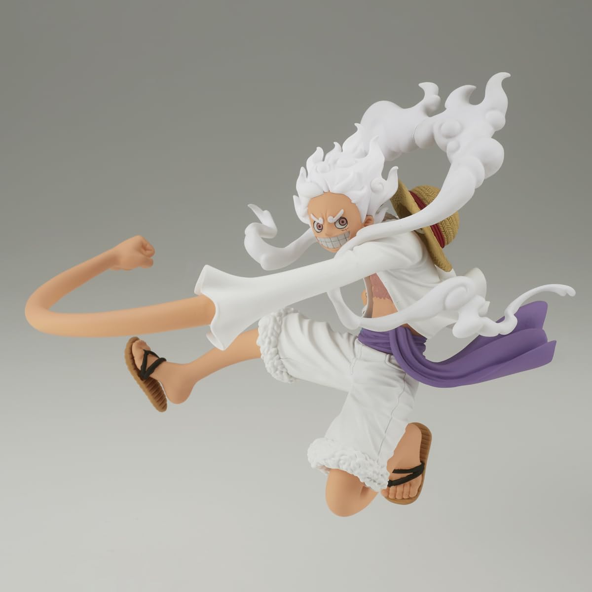 Banpresto One Piece Gear 5 Luffy Figure | Battle Record Collection, 5.1in