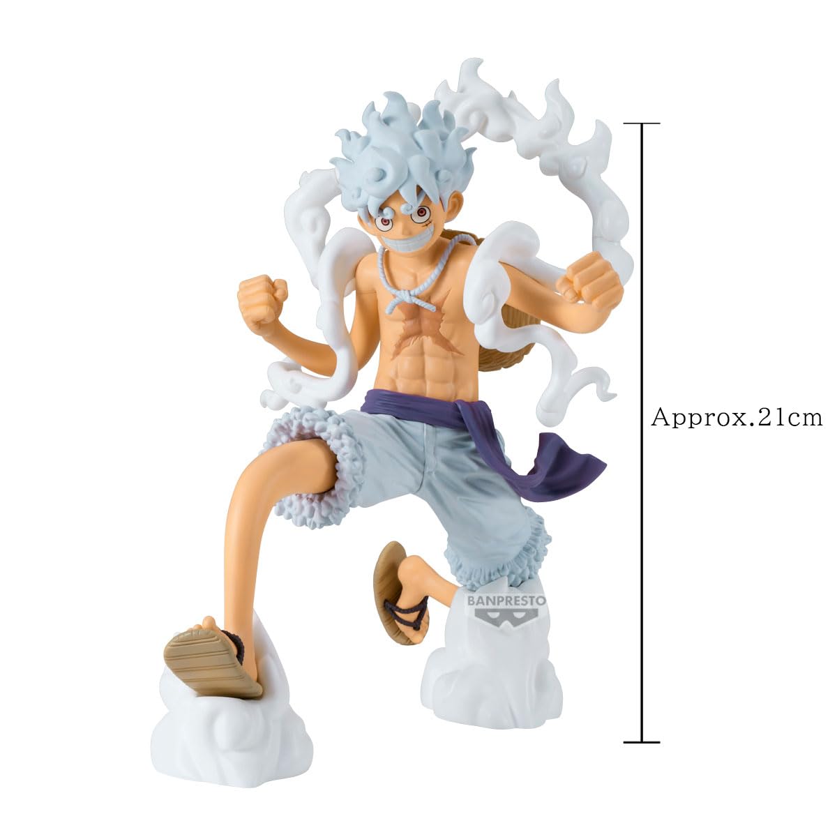 Banpresto One Piece Monkey D. Luffy Gear 5 Grandista Figure – 8.3-Inch Official Licensed Collectible