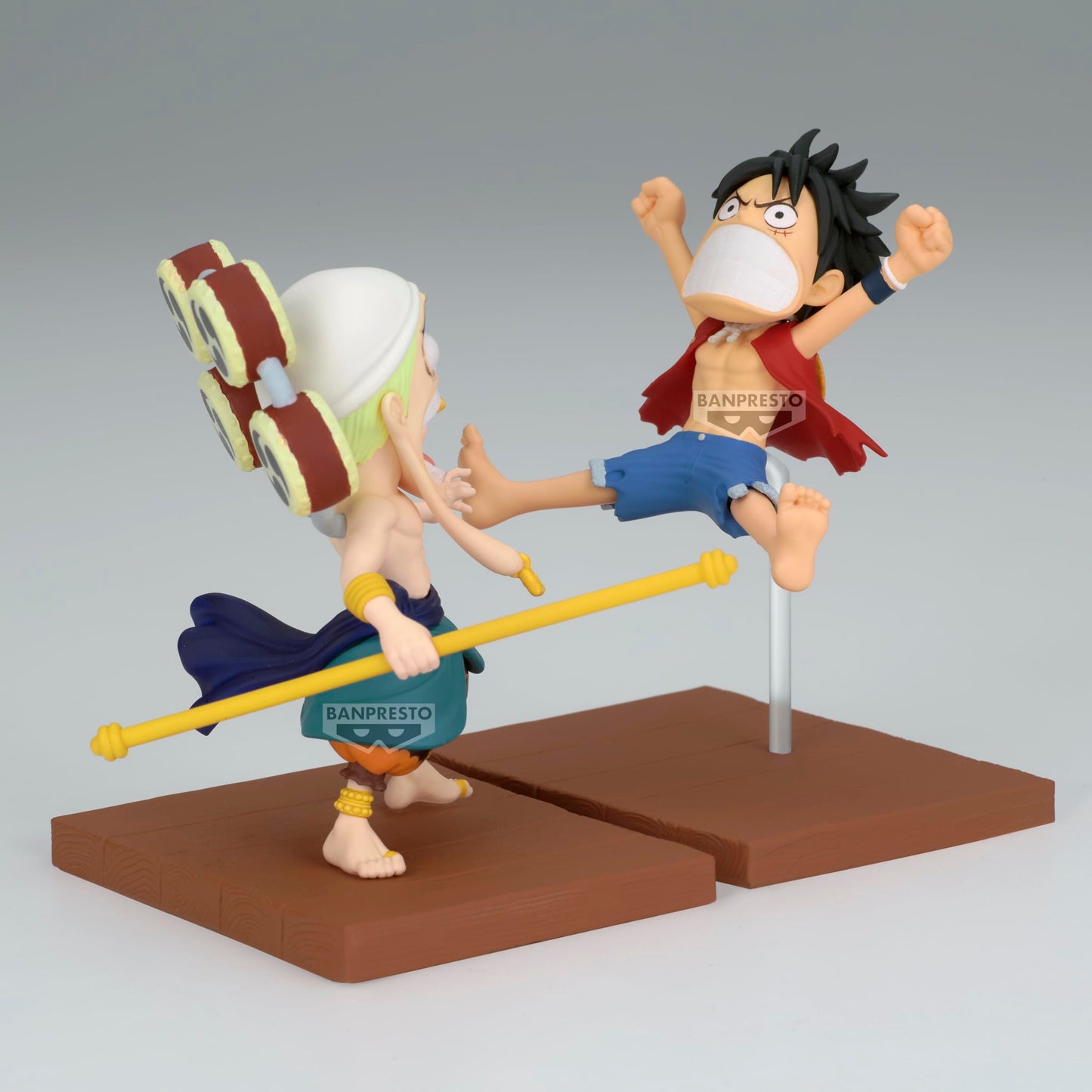 Banpresto One Piece Log Stories Luffy & Enel Figure – 3.1 Inch WCF Collectible | Official Bandai Spirits