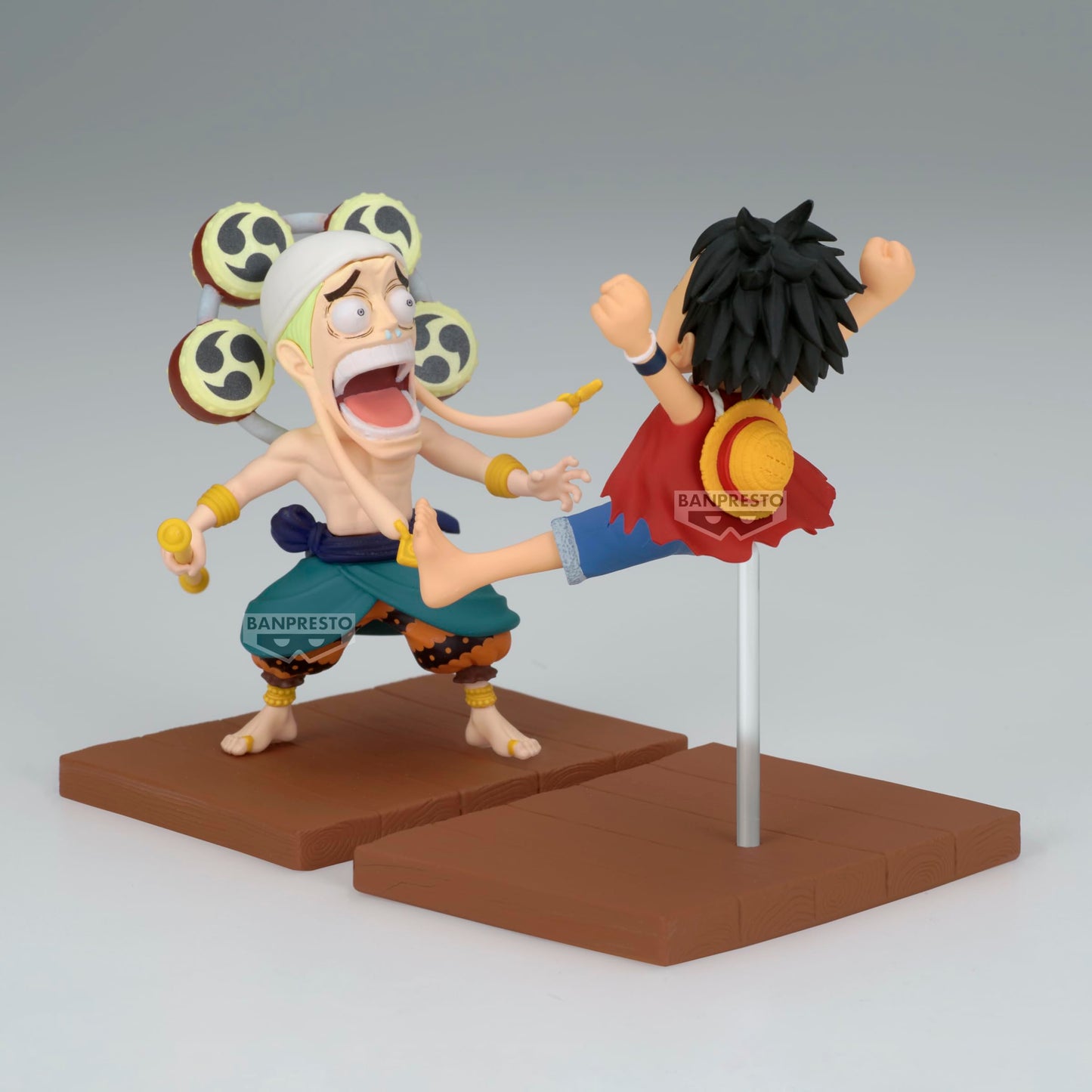 Banpresto One Piece Log Stories Luffy & Enel Figure – 3.1 Inch WCF Collectible | Official Bandai Spirits