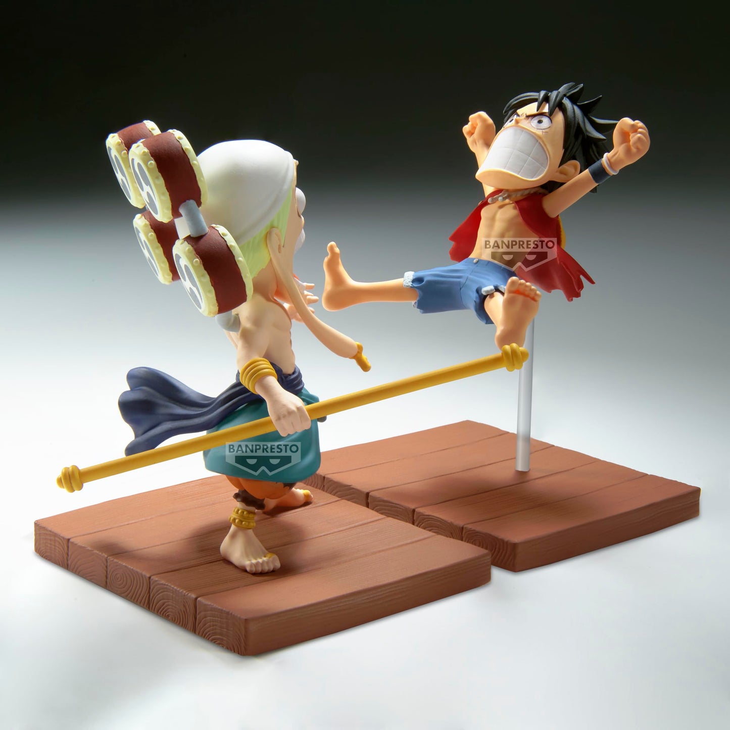 Banpresto One Piece Log Stories Luffy & Enel Figure – 3.1 Inch WCF Collectible | Official Bandai Spirits
