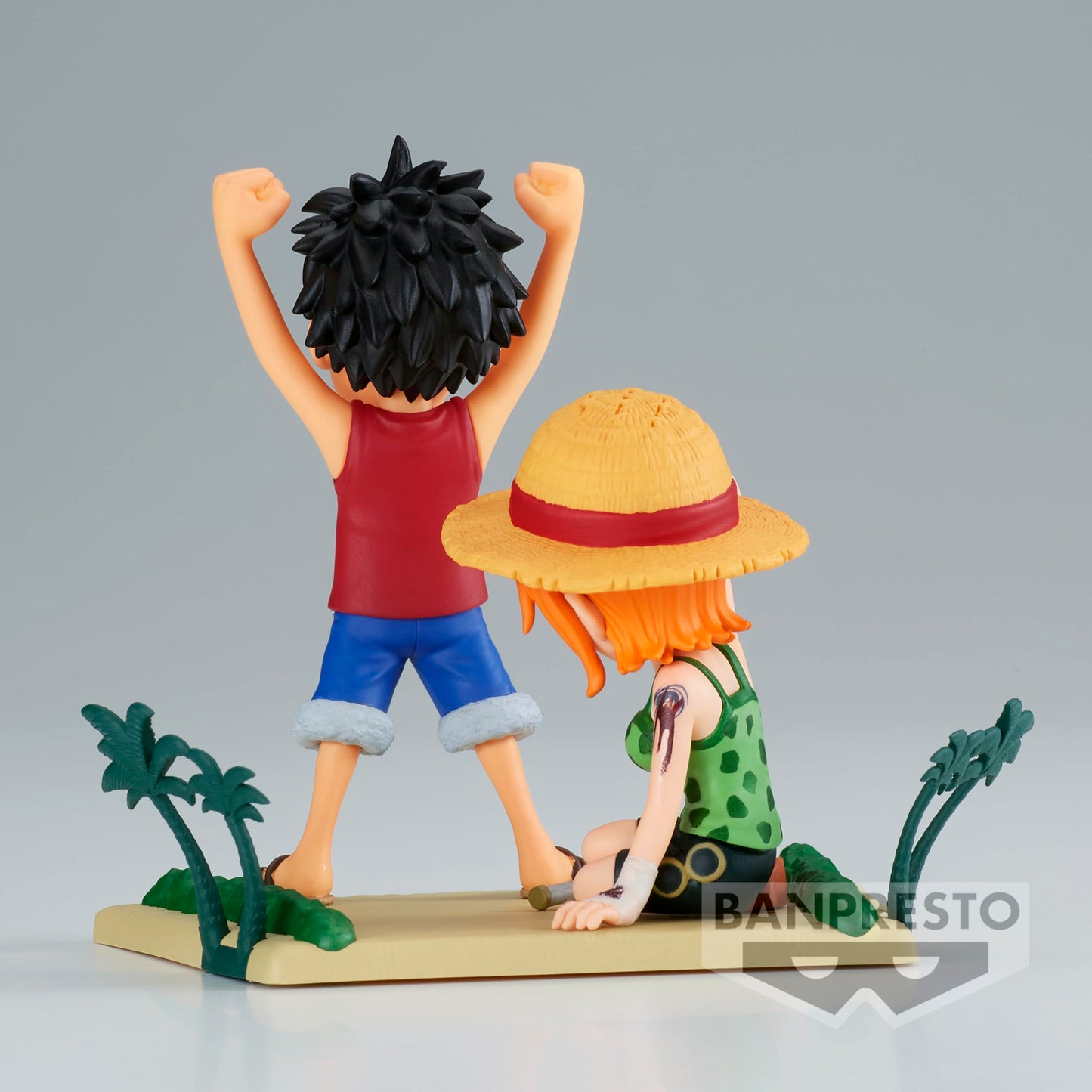 Banpresto One Piece Log Stories Luffy & Nami Figure – 2.8-Inch World Collectable | Bandai Spirits