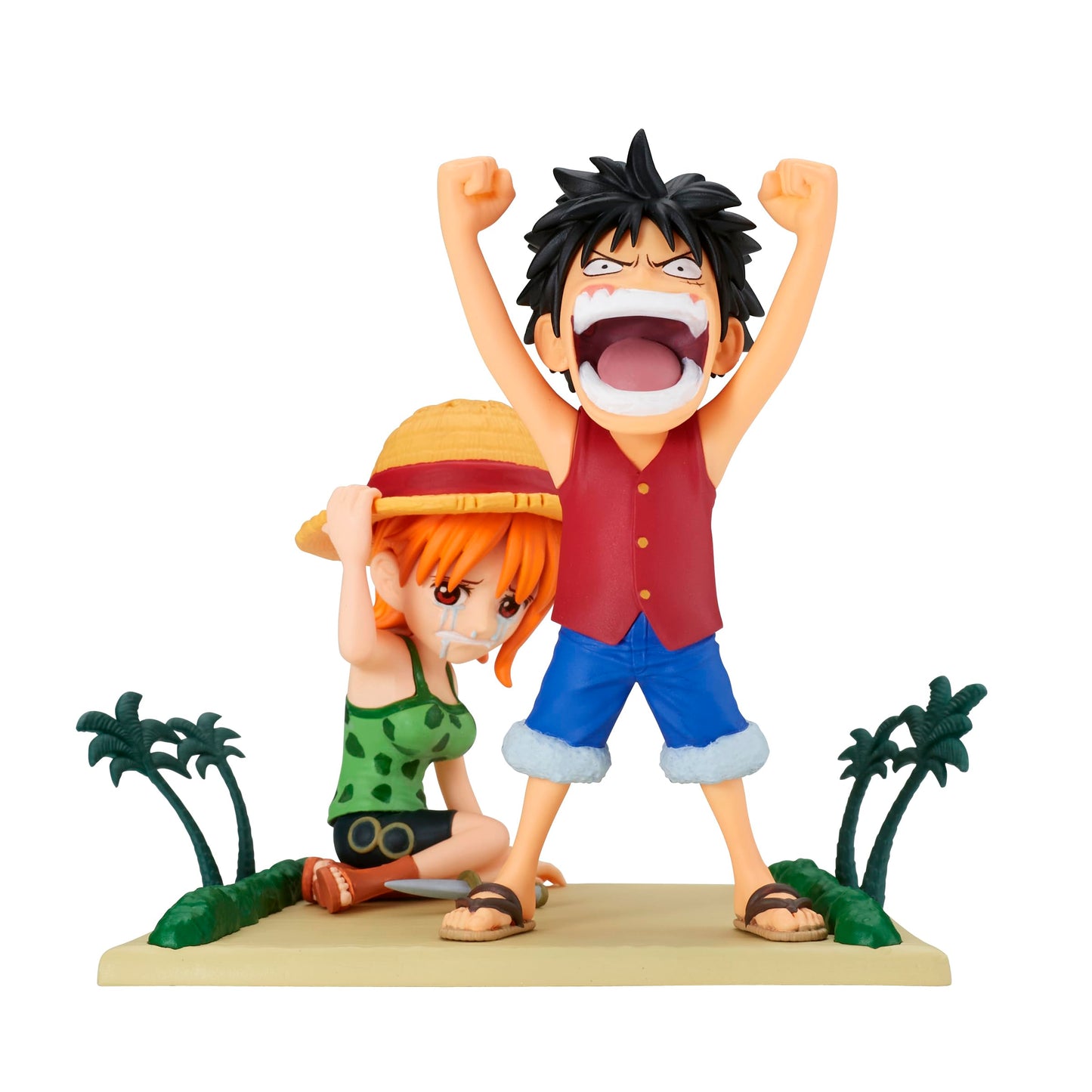 Banpresto One Piece Log Stories Luffy & Nami Figure – 2.8-Inch World Collectable | Bandai Spirits
