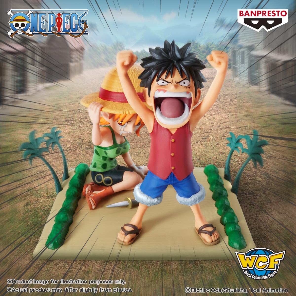Banpresto One Piece Log Stories Luffy & Nami Figure – 2.8-Inch World Collectable | Bandai Spirits