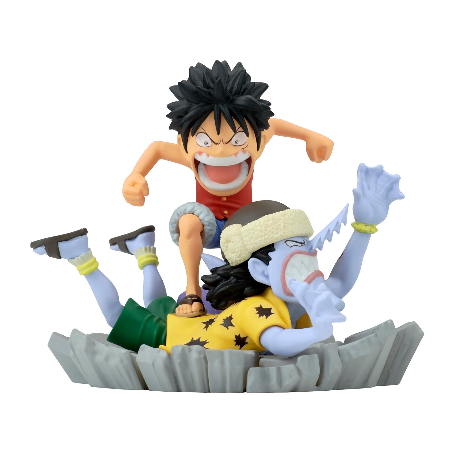 Banpresto One Piece Log Stories: Monkey D. Luffy vs Arlong Figure – World Collectable Display