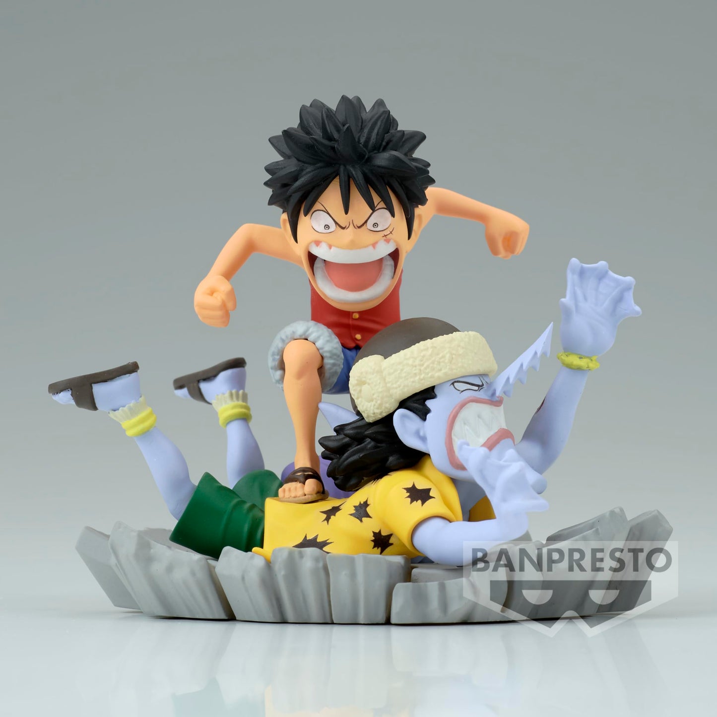 Banpresto One Piece Log Stories: Monkey D. Luffy vs Arlong Figure – World Collectable Display