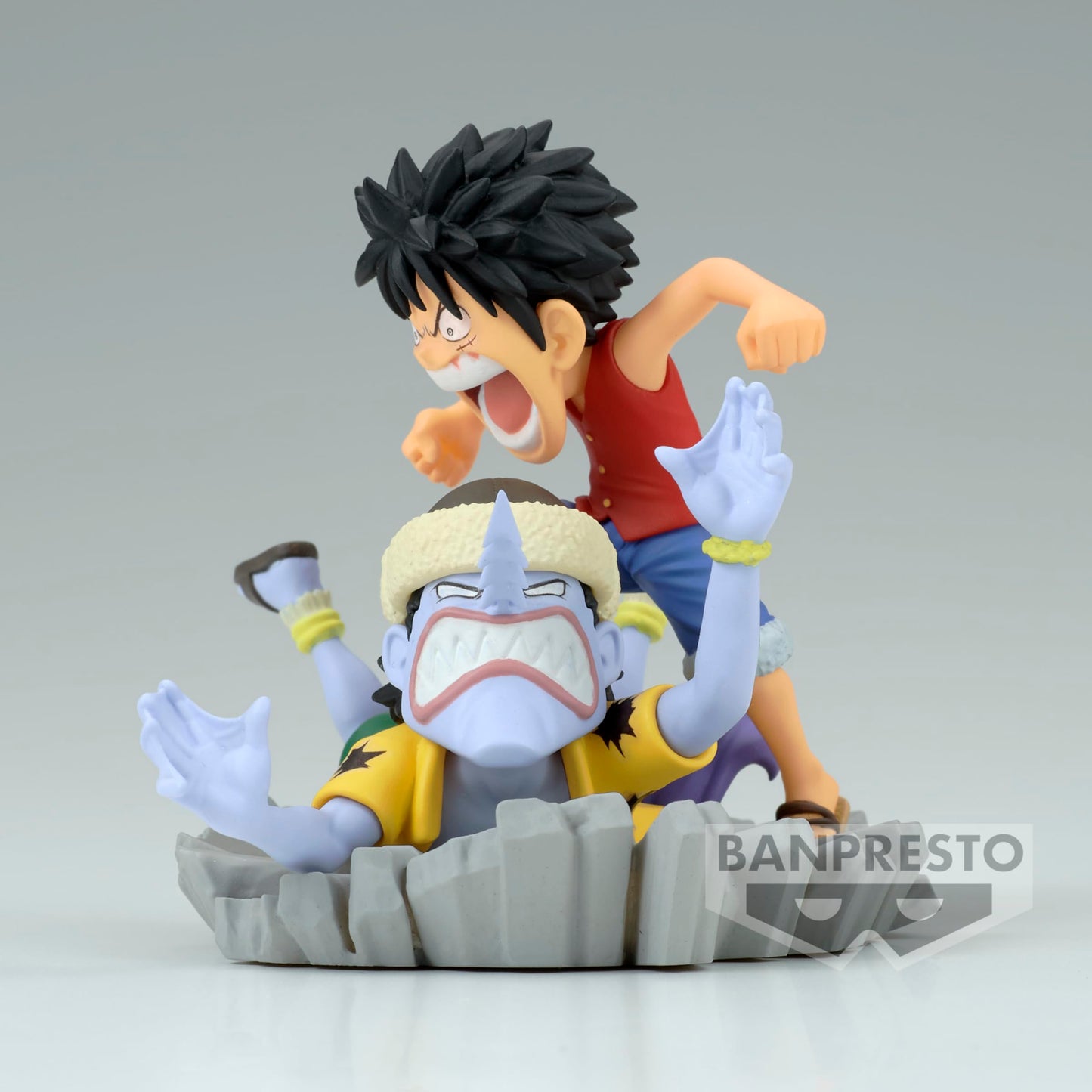 Banpresto One Piece Log Stories: Monkey D. Luffy vs Arlong Figure – World Collectable Display
