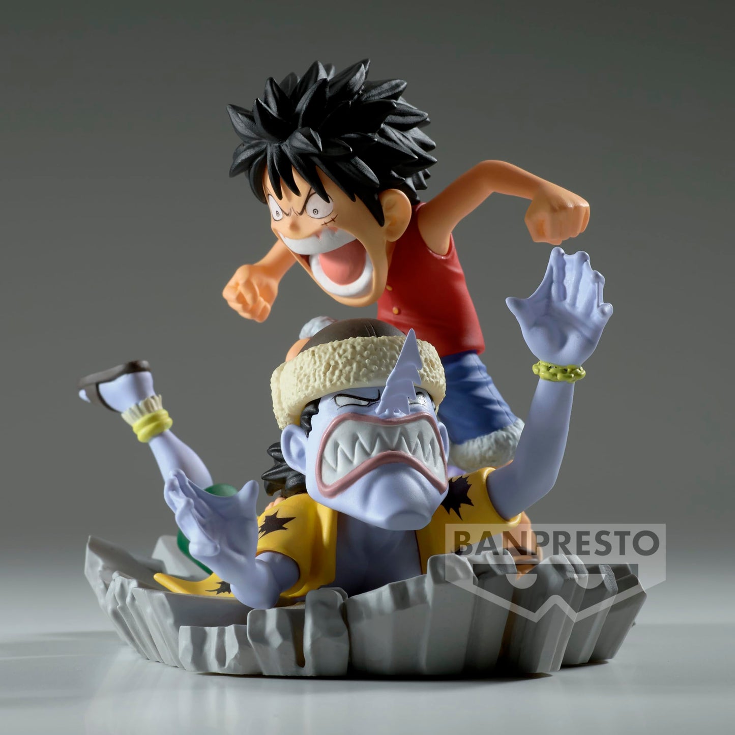 Banpresto One Piece Log Stories: Monkey D. Luffy vs Arlong Figure – World Collectable Display