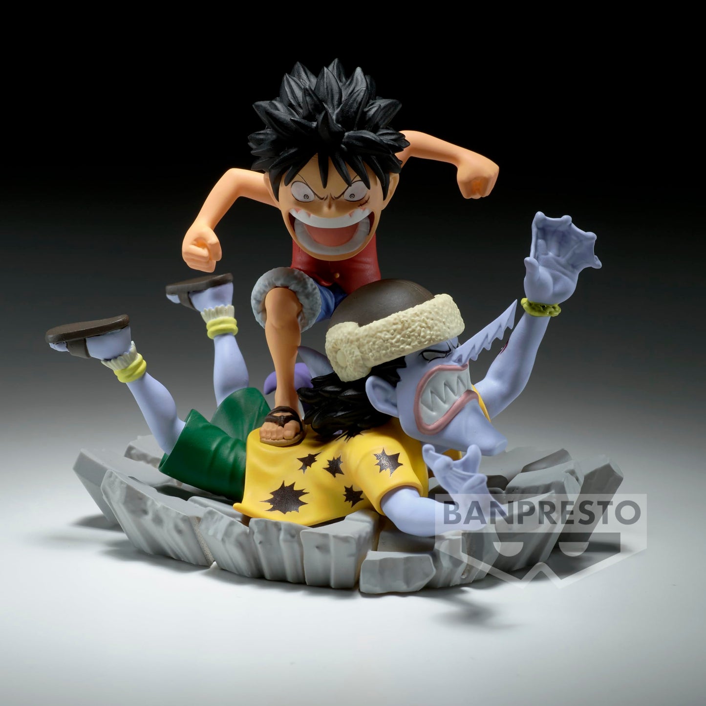 Banpresto One Piece Log Stories: Monkey D. Luffy vs Arlong Figure – World Collectable Display