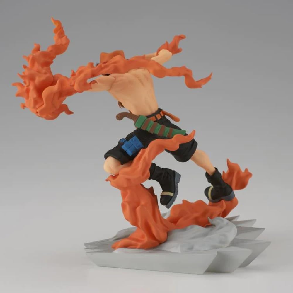 Banpresto Portgas D. Ace Senkozekkei Figure – One Piece, 3.5-Inch Scale