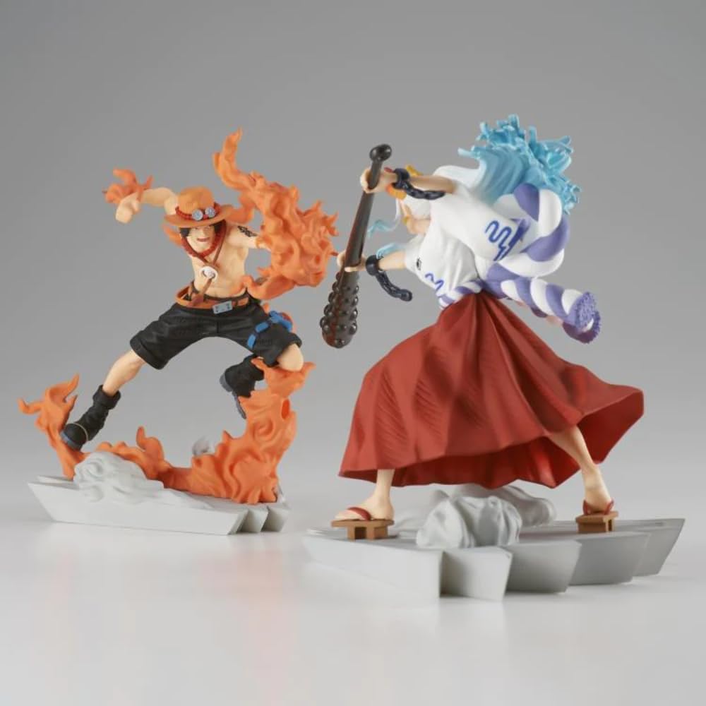 Banpresto Portgas D. Ace Senkozekkei Figure – One Piece, 3.5-Inch Scale