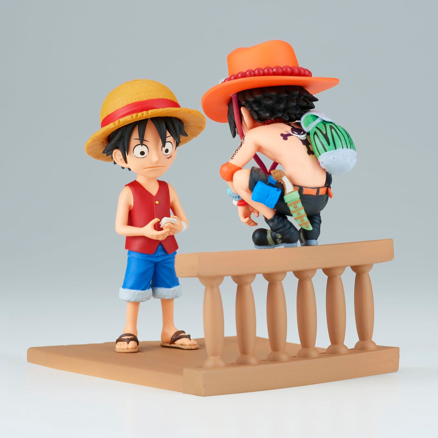 Banpresto WCF Log Stories Monkey D. Luffy & Portgas D. Ace – 3.2 inch One Piece Figure
