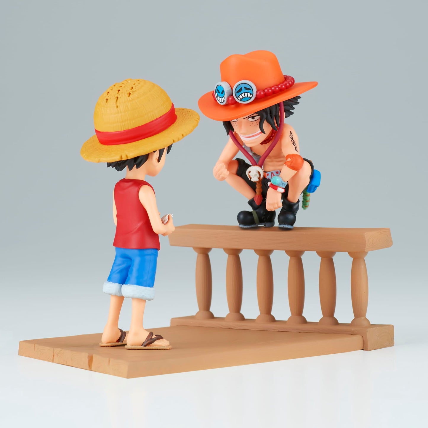 Banpresto WCF Log Stories Monkey D. Luffy & Portgas D. Ace – 3.2 inch One Piece Figure