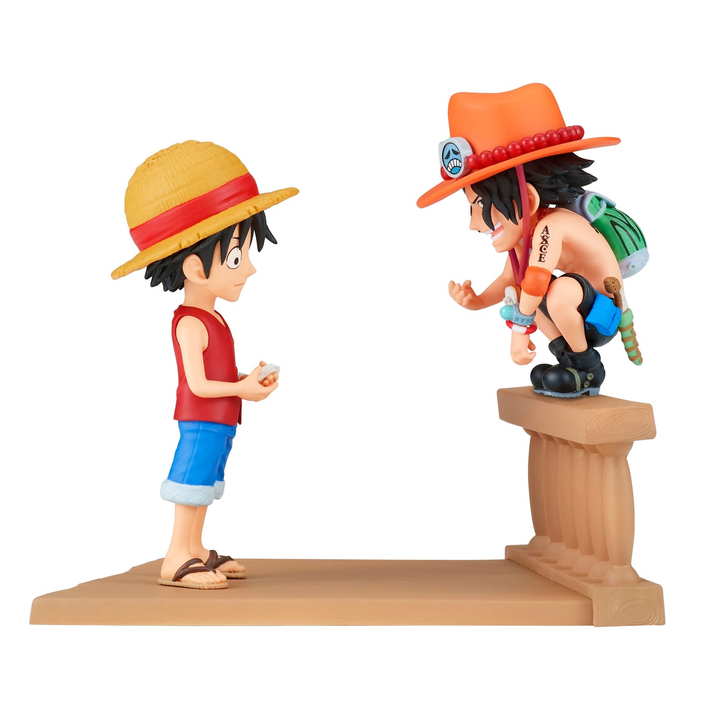 Banpresto WCF Log Stories Monkey D. Luffy & Portgas D. Ace – 3.2 inch One Piece Figure