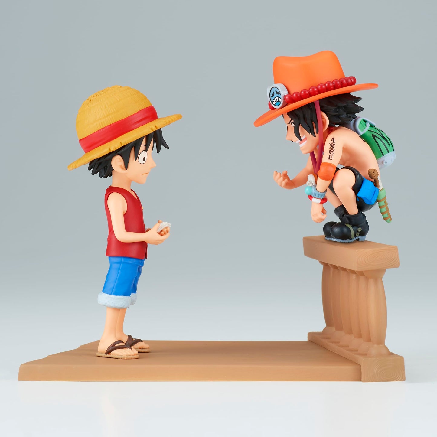 Banpresto WCF Log Stories Monkey D. Luffy & Portgas D. Ace – 3.2 inch One Piece Figure