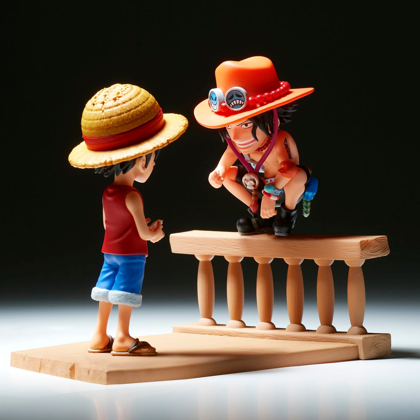 Banpresto WCF Log Stories Monkey D. Luffy & Portgas D. Ace – 3.2 inch One Piece Figure