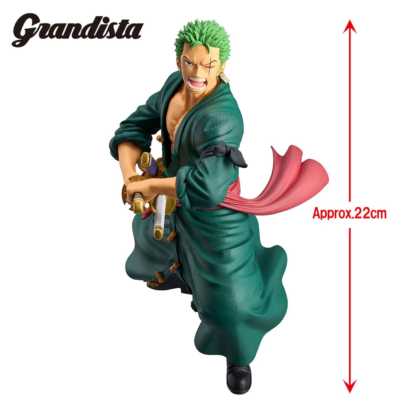 Banpresto One Piece Roronoa Zoro Grandista Figure | Official Bandai Spirits