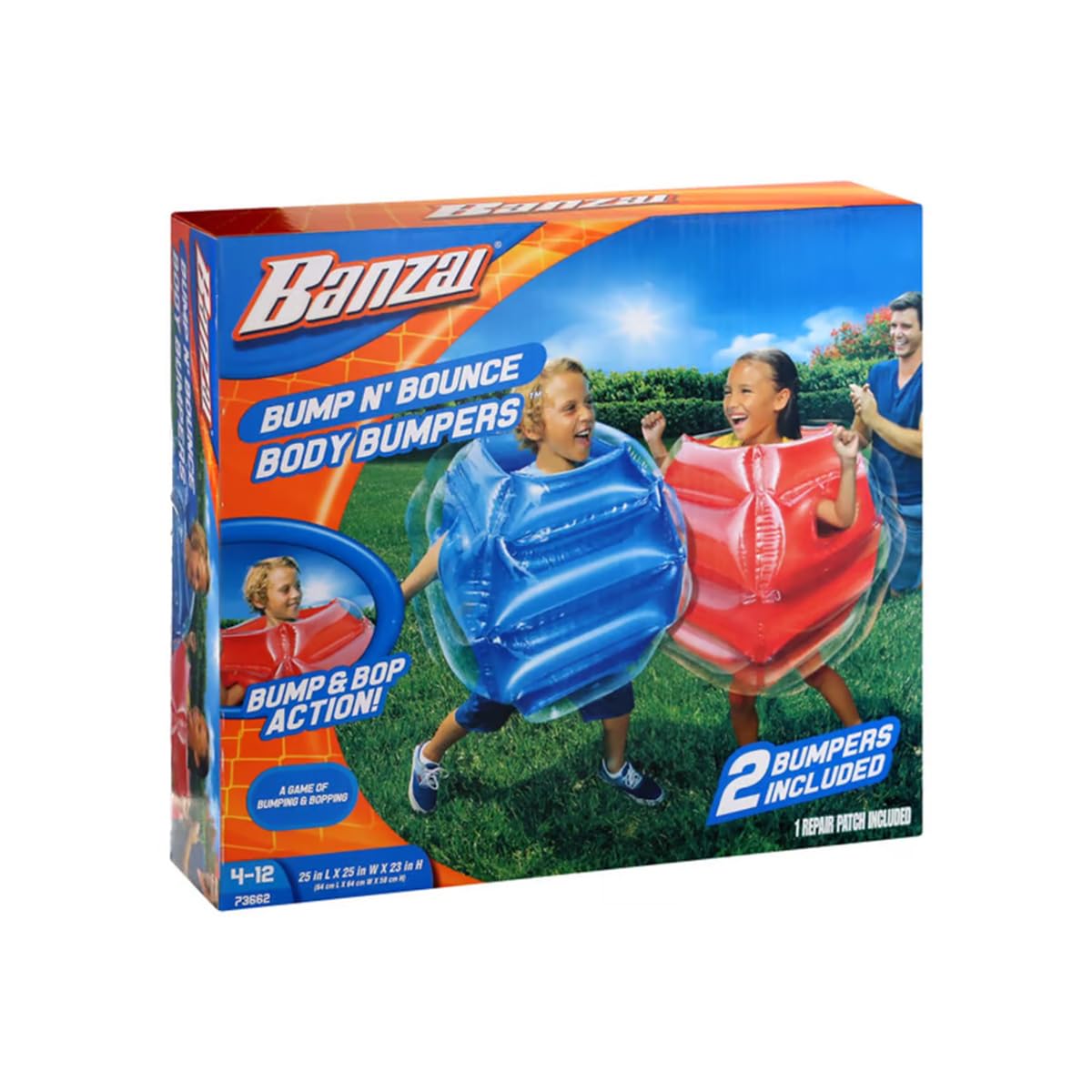 BANZAI Bump N' Bounce: Body Bumpers – Safe Inflatable Play Surface for Ages 4+