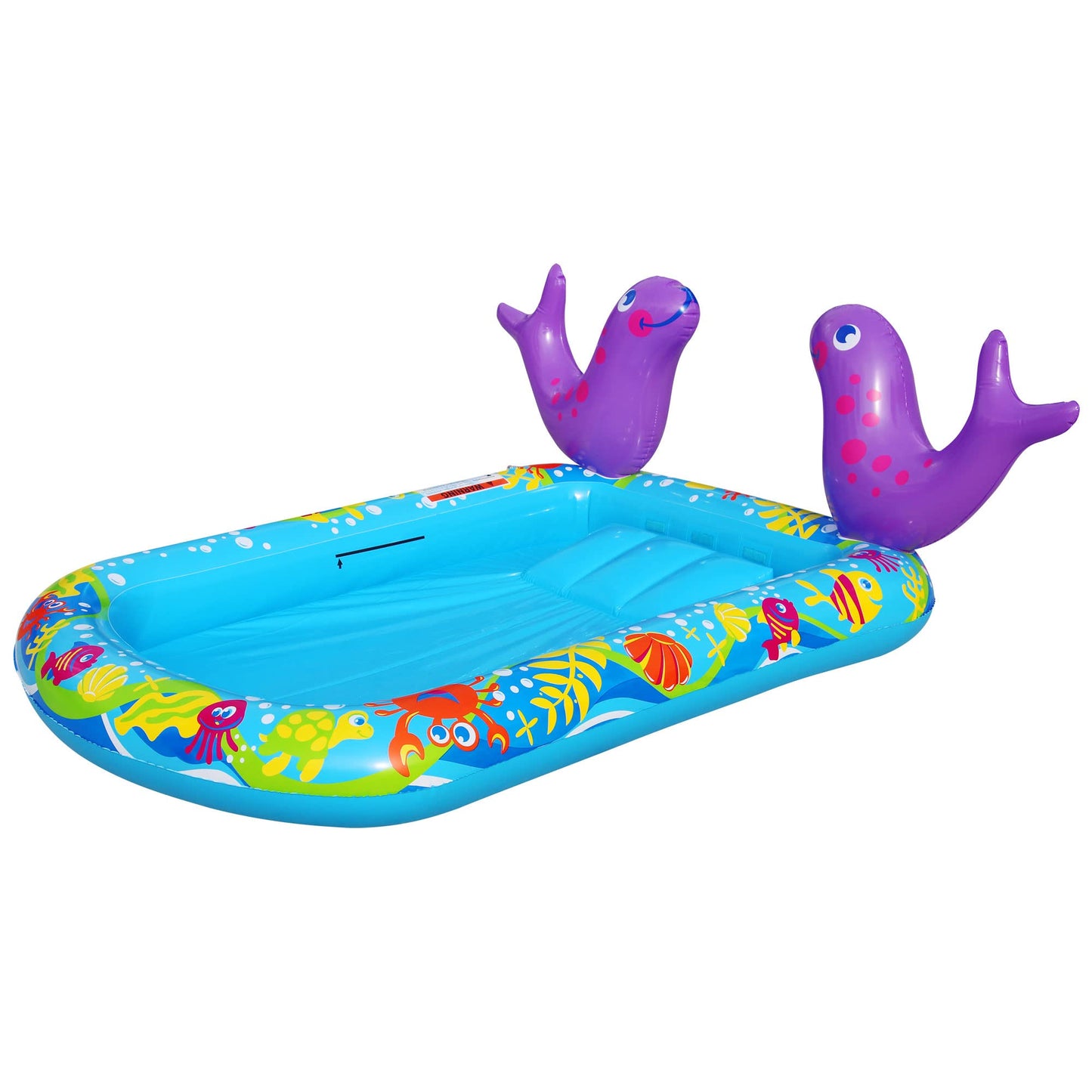 BANZAI My First Water Slide – Toddler Inflatable Slide & Splash Pool