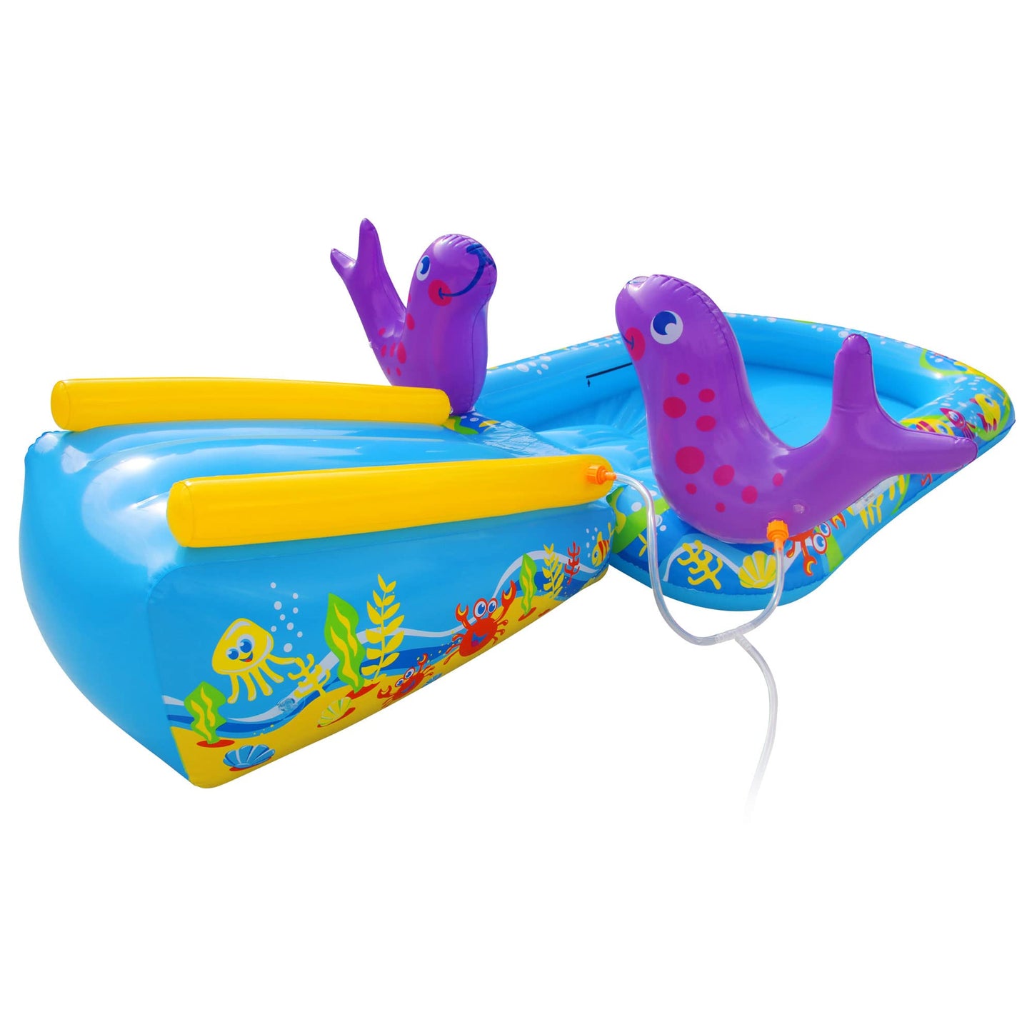 BANZAI My First Water Slide – Toddler Inflatable Slide & Splash Pool
