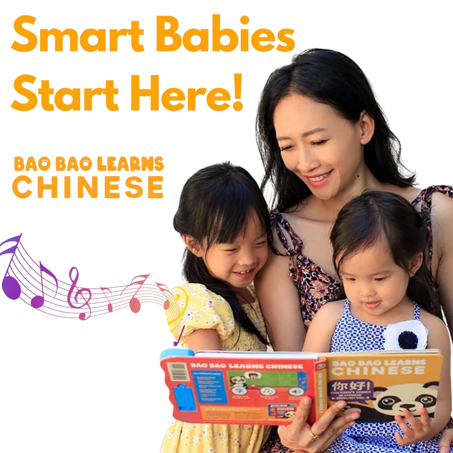 Bao Bao Learns Chinese Vol. 3 – Bilingual Mandarin Board Book with Sound for Toddlers