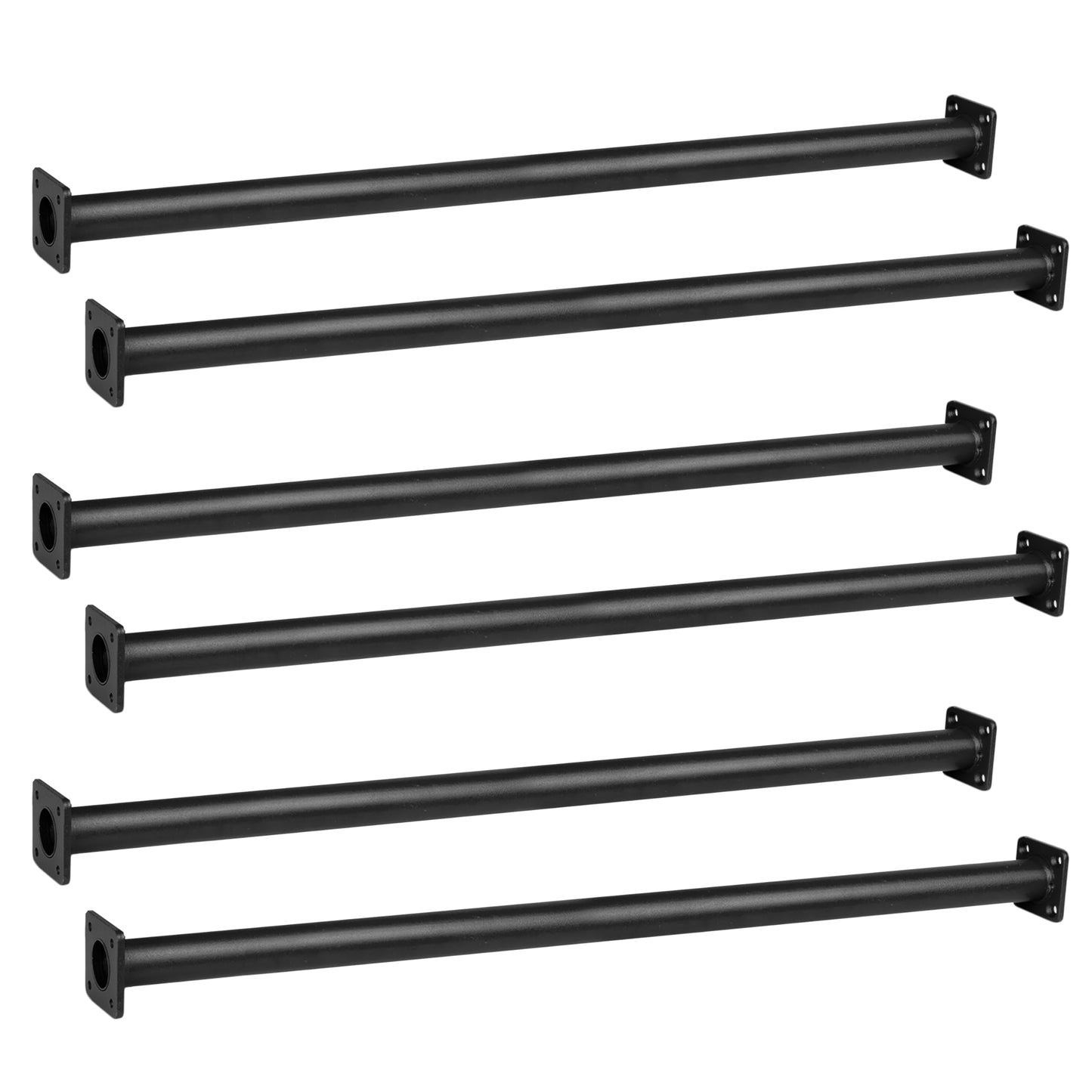 Barcaloo 22-Inch Outdoor Monkey Bars Kit – Set of 6, Black Metal for Backyard Playground