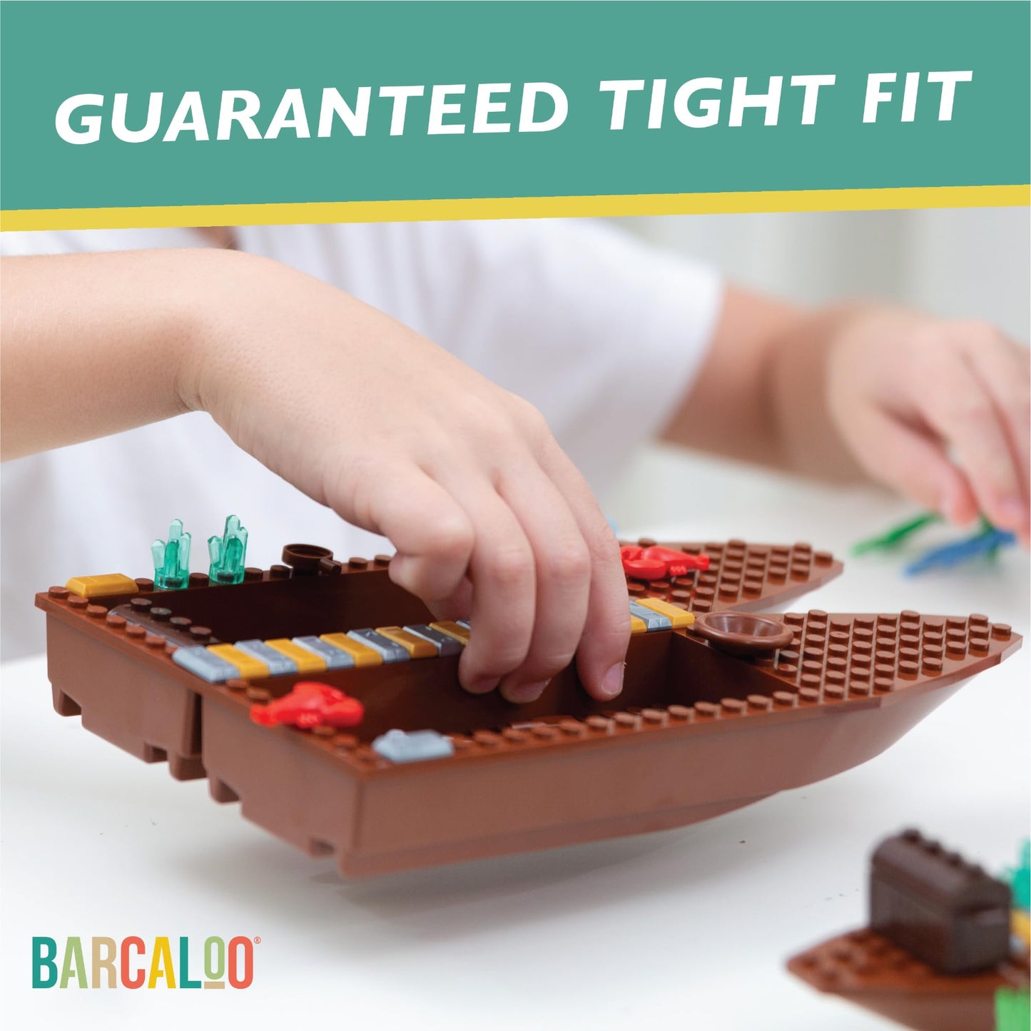 Barcaloo 194-Piece Pirate Bricks Kit | Boats, Treasure & Swords | LEGO Compatible