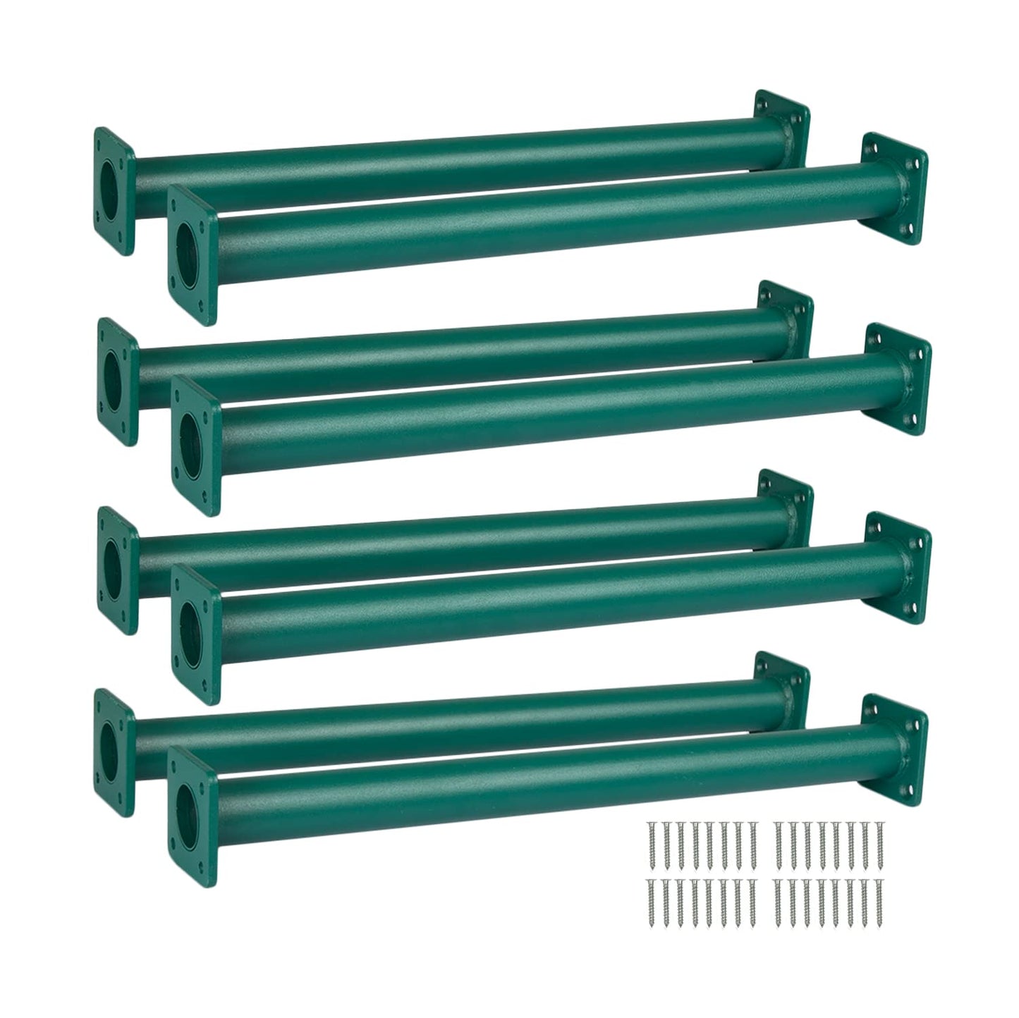 Barcaloo Monkey Bars Playset Attachment – 8 Green Powder-Coated Bars, Indoor/Outdoor, 16.5 Inches