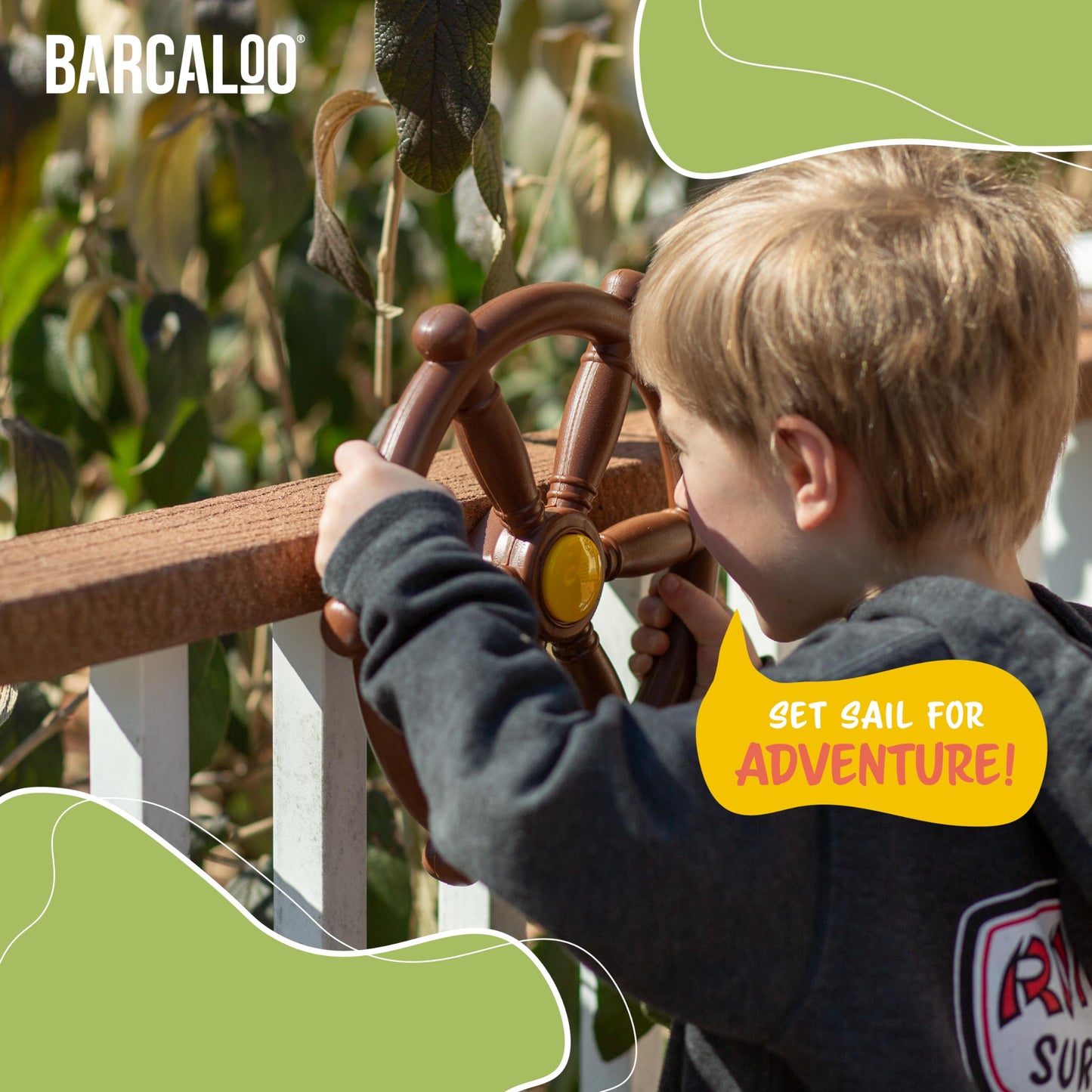Barcaloo Pirate Ship Playset Accessories – Backyard Attachments & Telescope