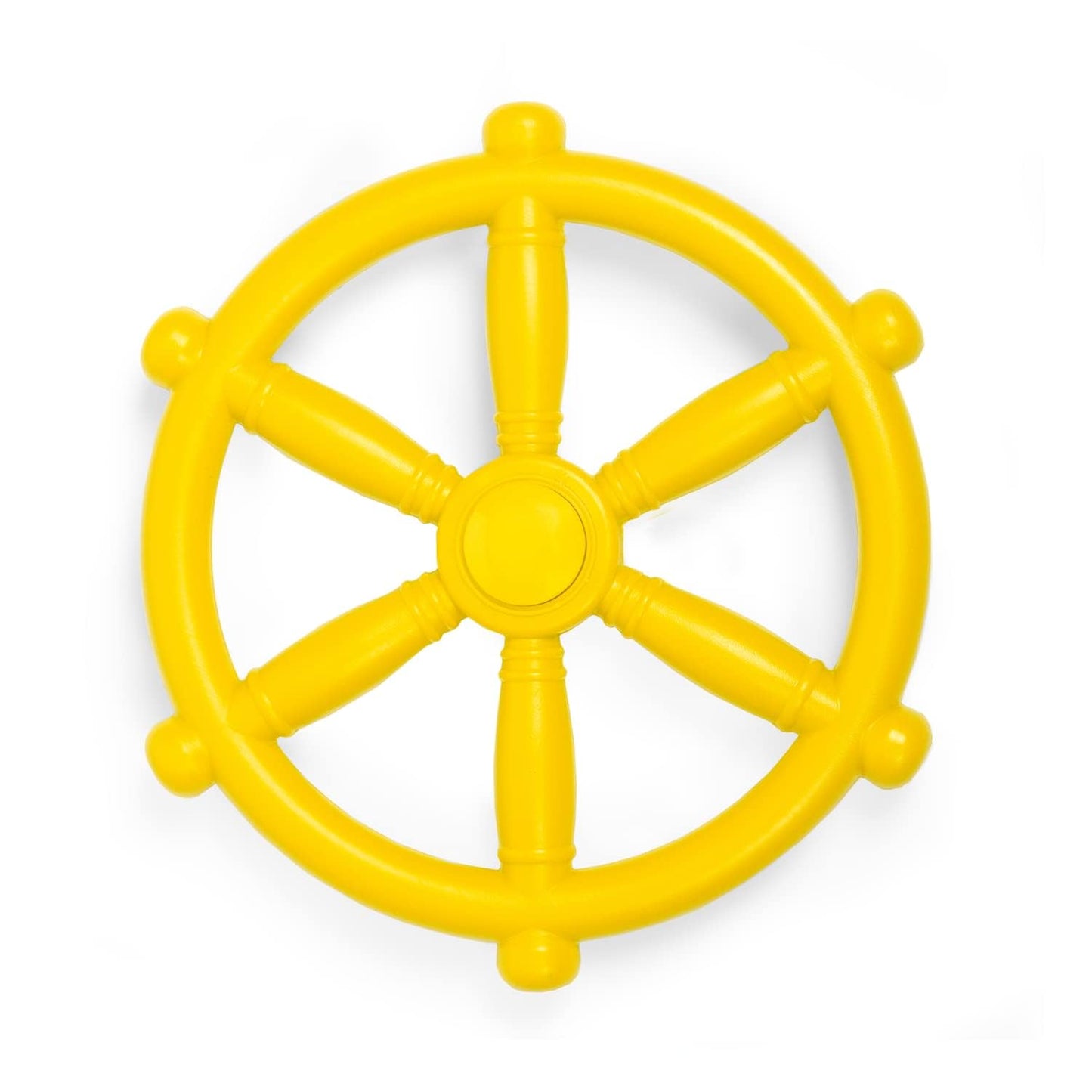 Barcaloo Pirate Ship Steering Wheel - Yellow Playground Toy for Backyard & Jungle Gyms