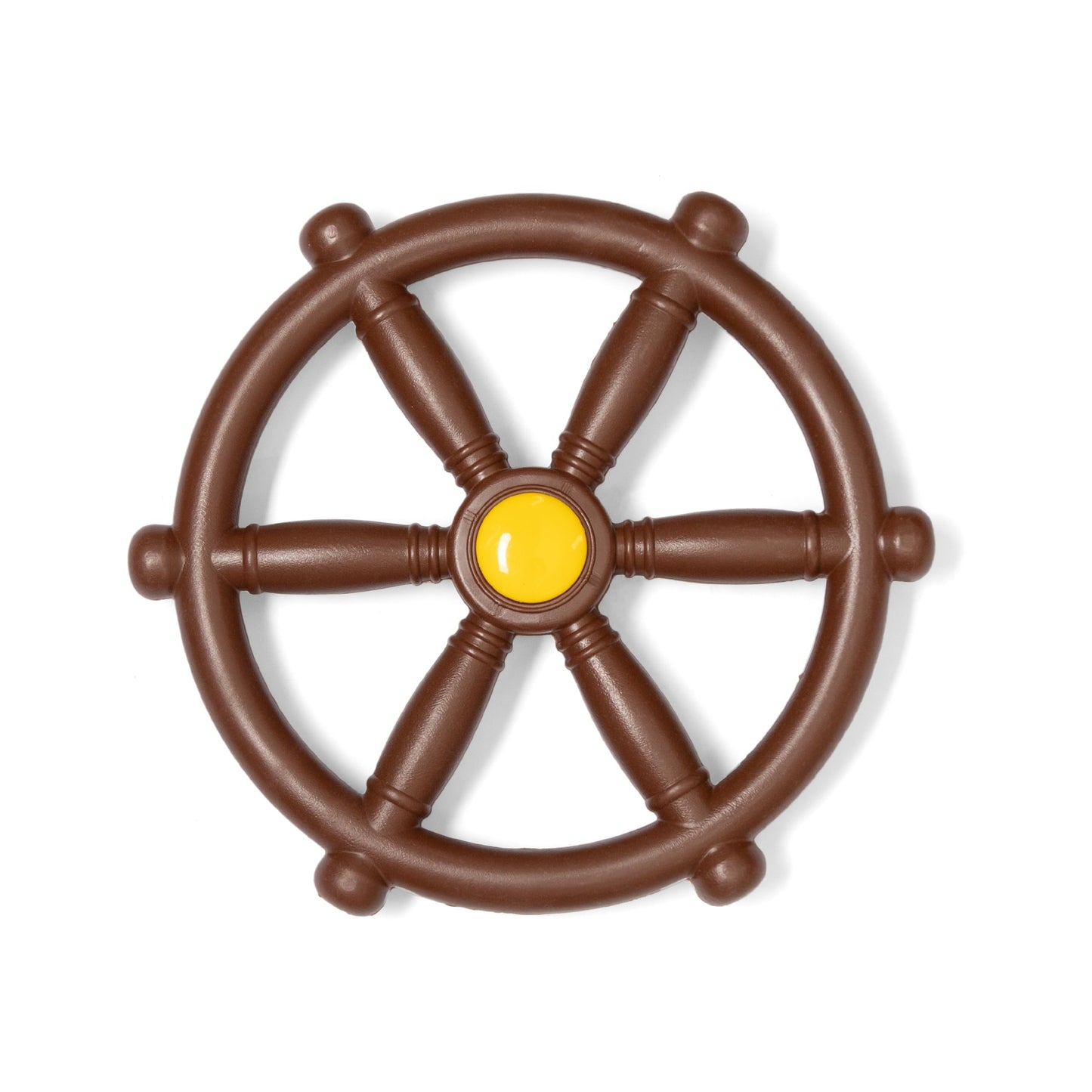Barcaloo Pirate Ship Wheel for Kids – Brown | Backyard Play & Jungle Gym Accessory