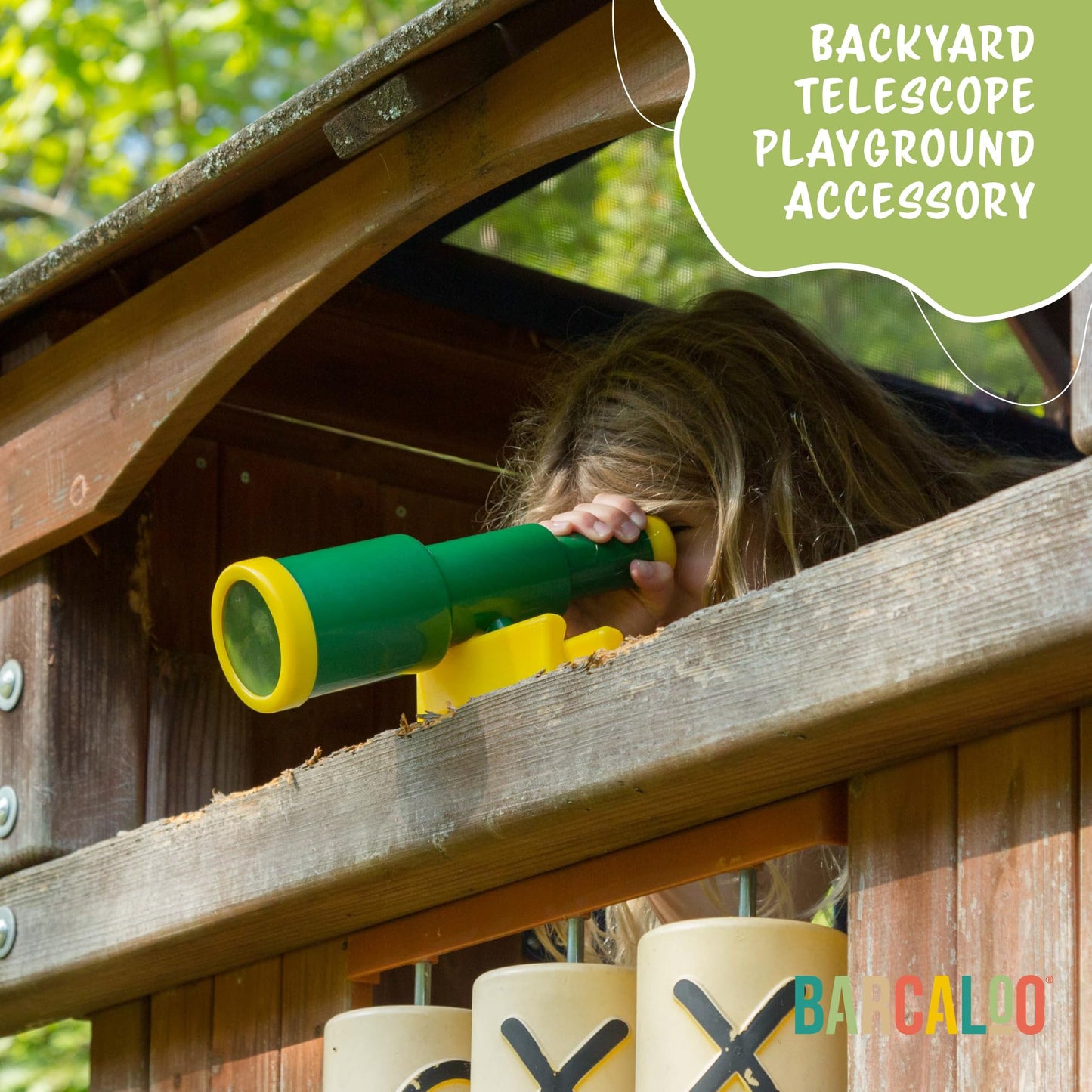 Barcaloo Kids Playset Telescope — Outdoor Pirate Telescope for Swing Sets, Treehouses & More
