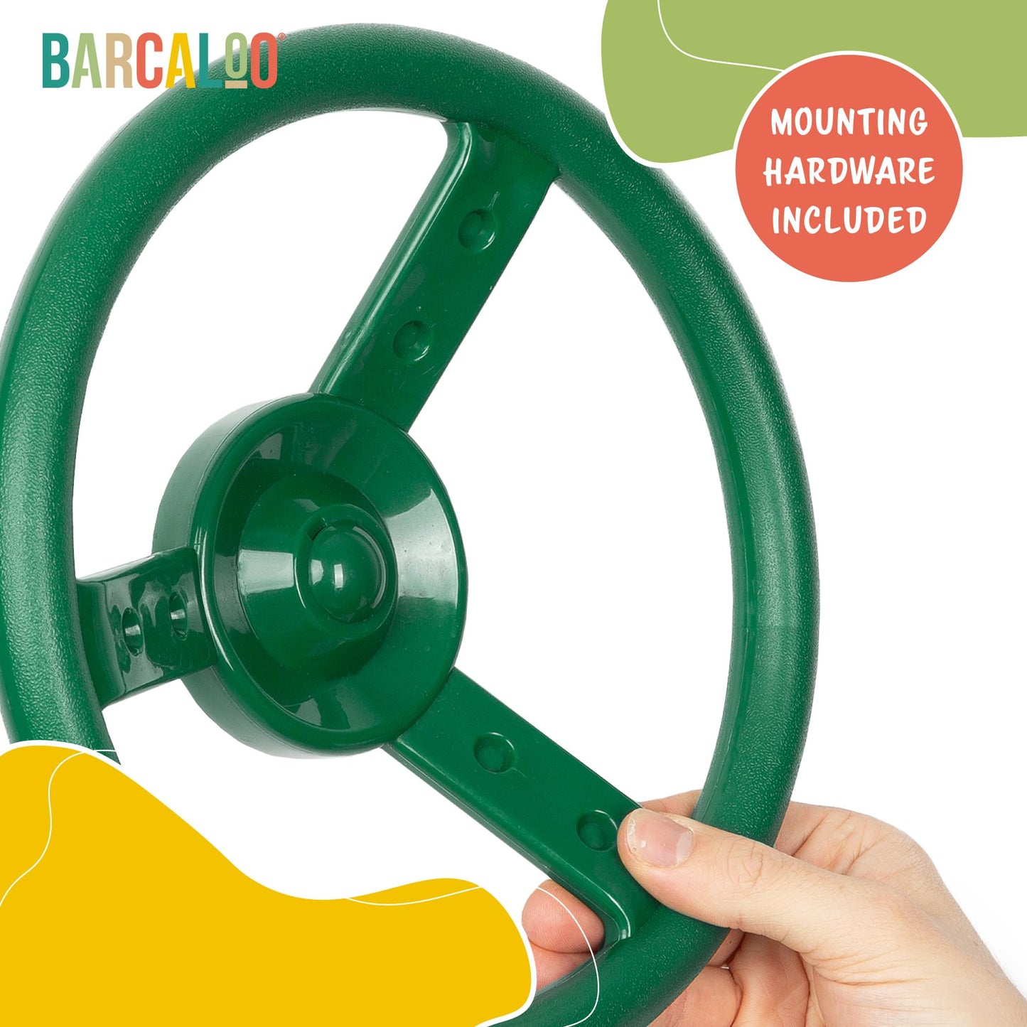 Barcaloo Jungle Gym Steering Wheel – Wall-Mount Playground Accessory