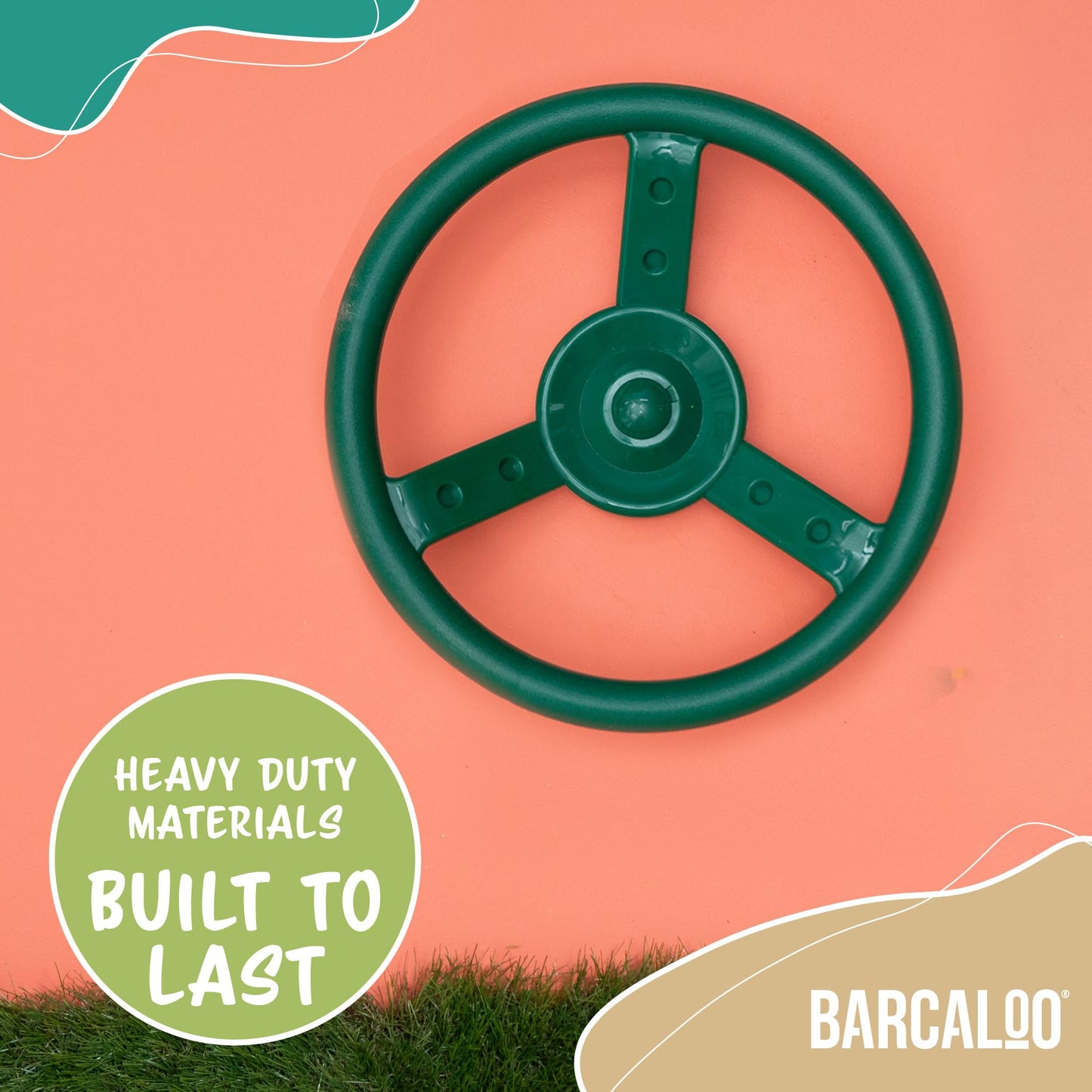 Barcaloo Jungle Gym Steering Wheel – Wall-Mount Playground Accessory