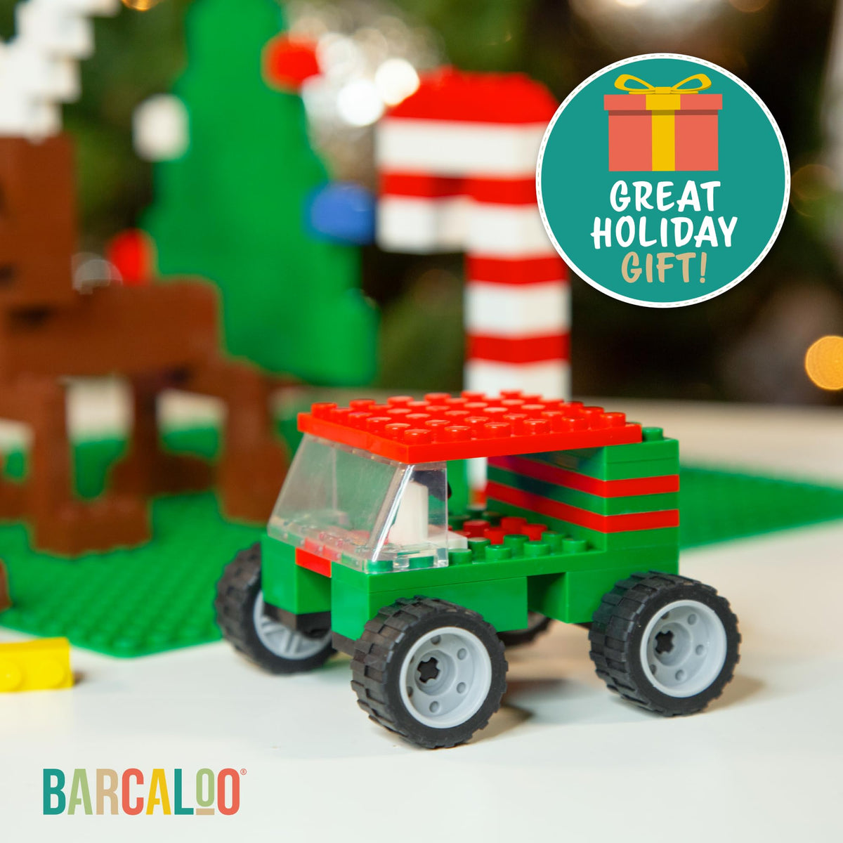 Barcaloo 144-Piece Wheels & Axles Set | LEGO-Compatible Car Building Kit
