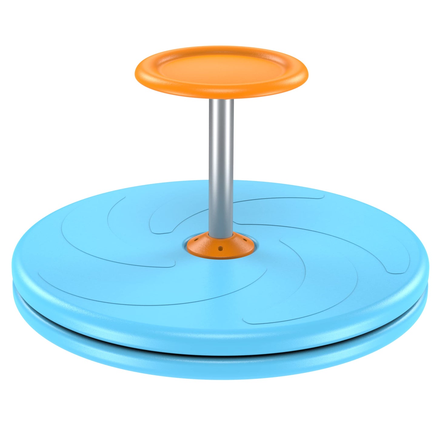 BARNEY KAITE BS Spinner-X Seated Spinner – Bigger, Durable Sit-and-Spin Toy for Kids 3+ (Blue)