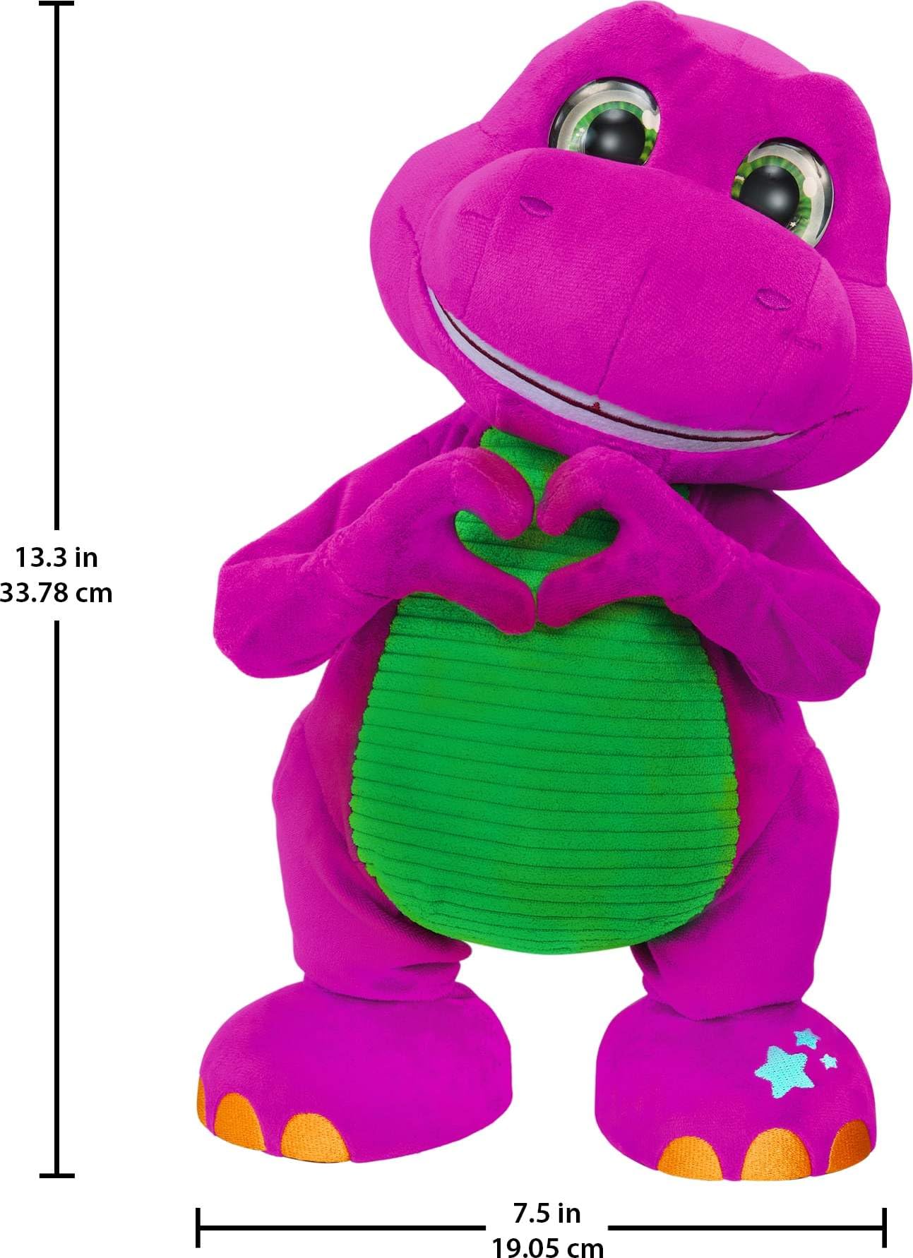 Barney’s World 13-Inch Dance-Along Plush with Sounds – Fisher-Price for Toddlers 2+