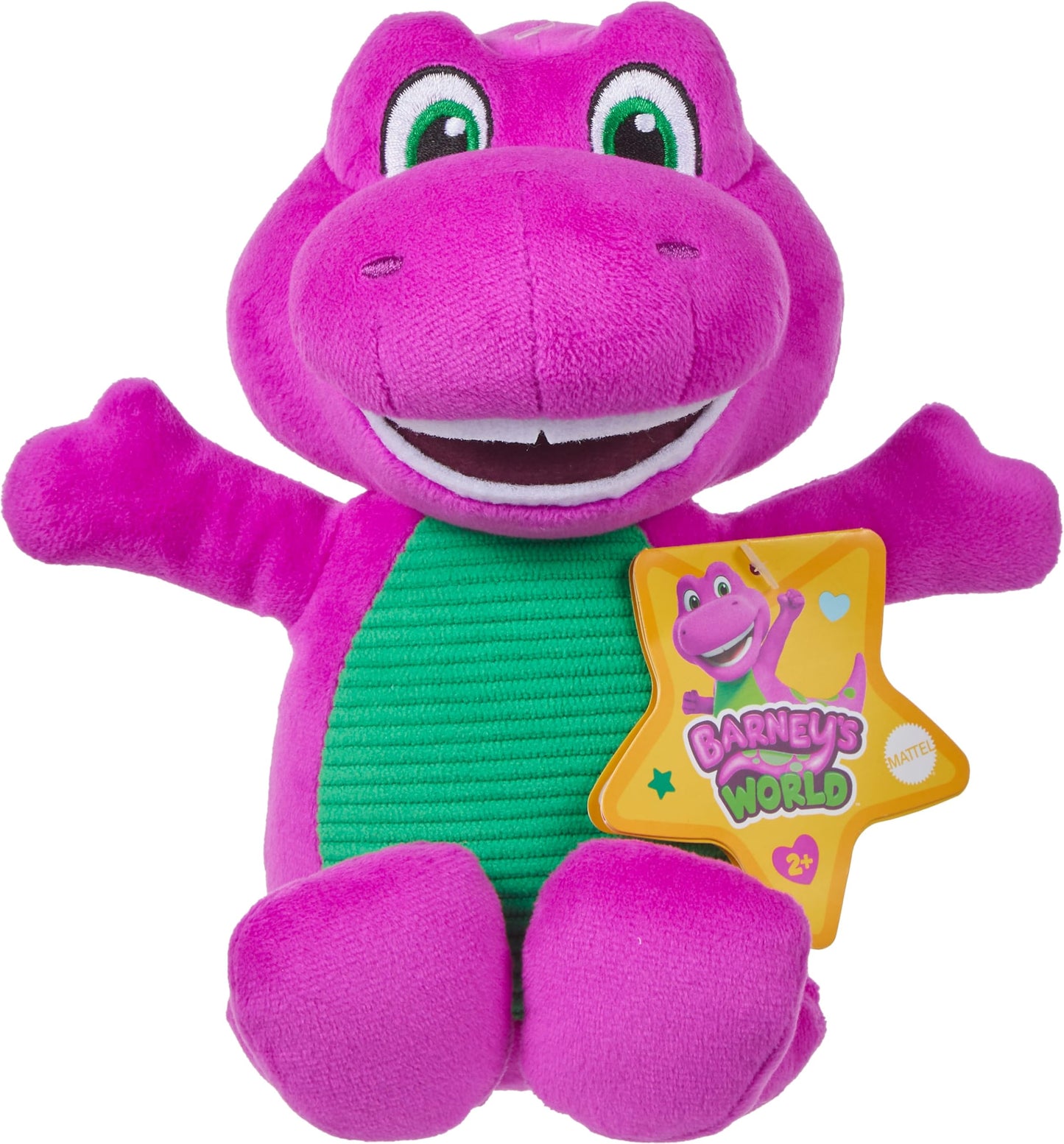 Barney's World 8-Inch Barney Plush Dinosaur - Toddler Toy for Preschool Play