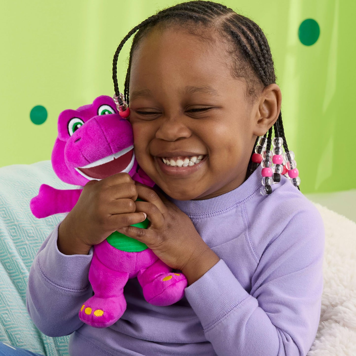 Barney's World 8-Inch Barney Plush Dinosaur - Toddler Toy for Preschool Play