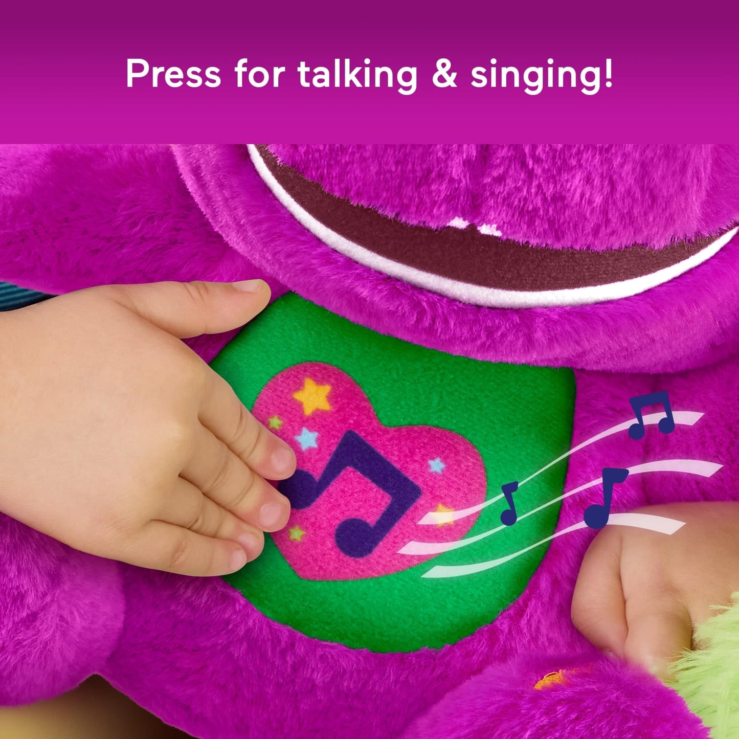 Barney’s World Toddler Toys by Fisher-Price - 10.5-Inch Sing-Along Plush