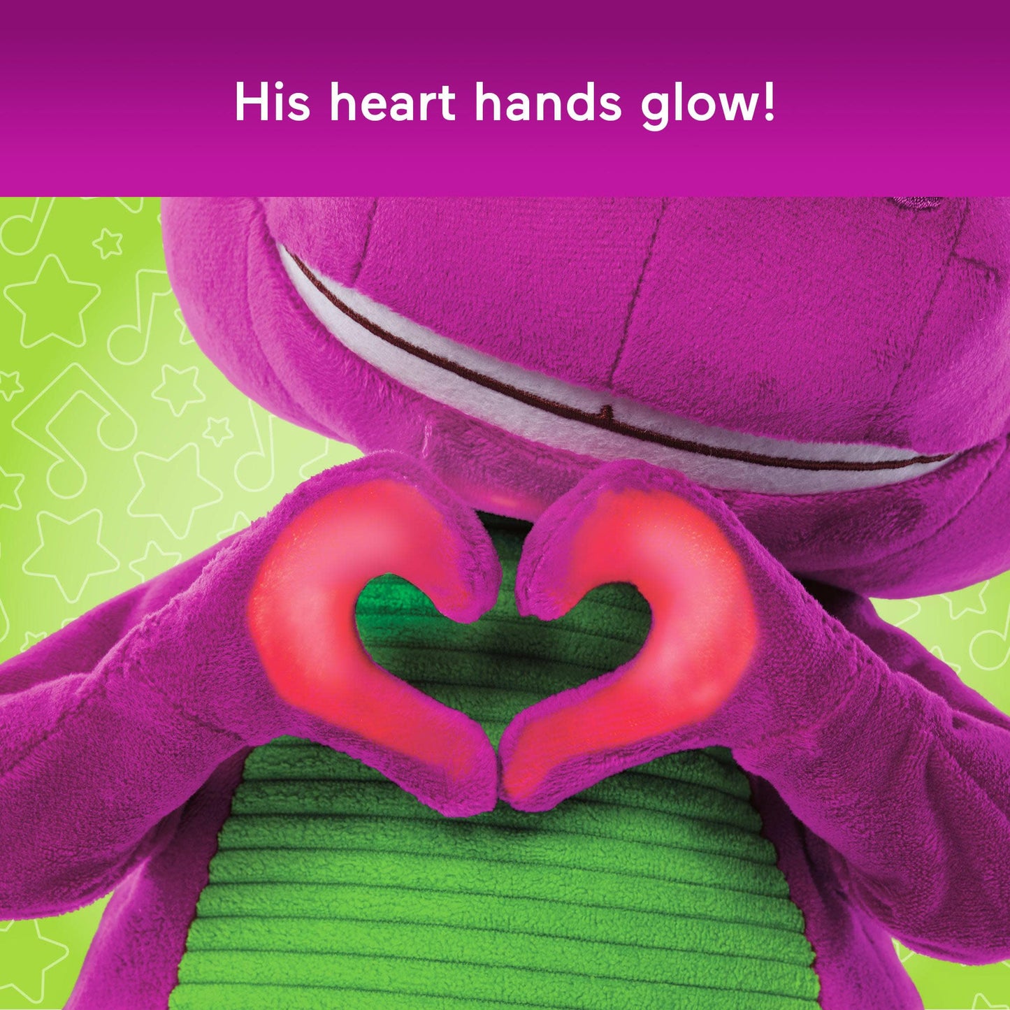 Barney’s World 13-Inch Dance-Along Plush with Sounds – Fisher-Price for Toddlers 2+