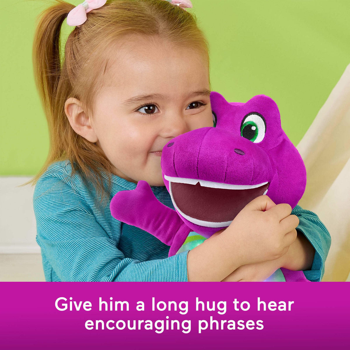 Barneys World Heart Glow Plush – Music & Lights Toy for Toddlers 2+ | Barney