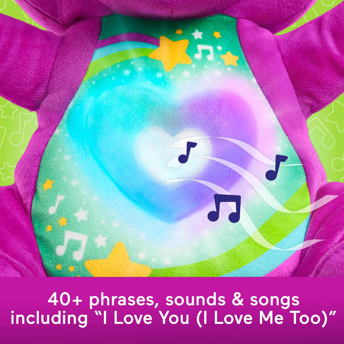Barneys World Heart Glow Plush – Music & Lights Toy for Toddlers 2+ | Barney