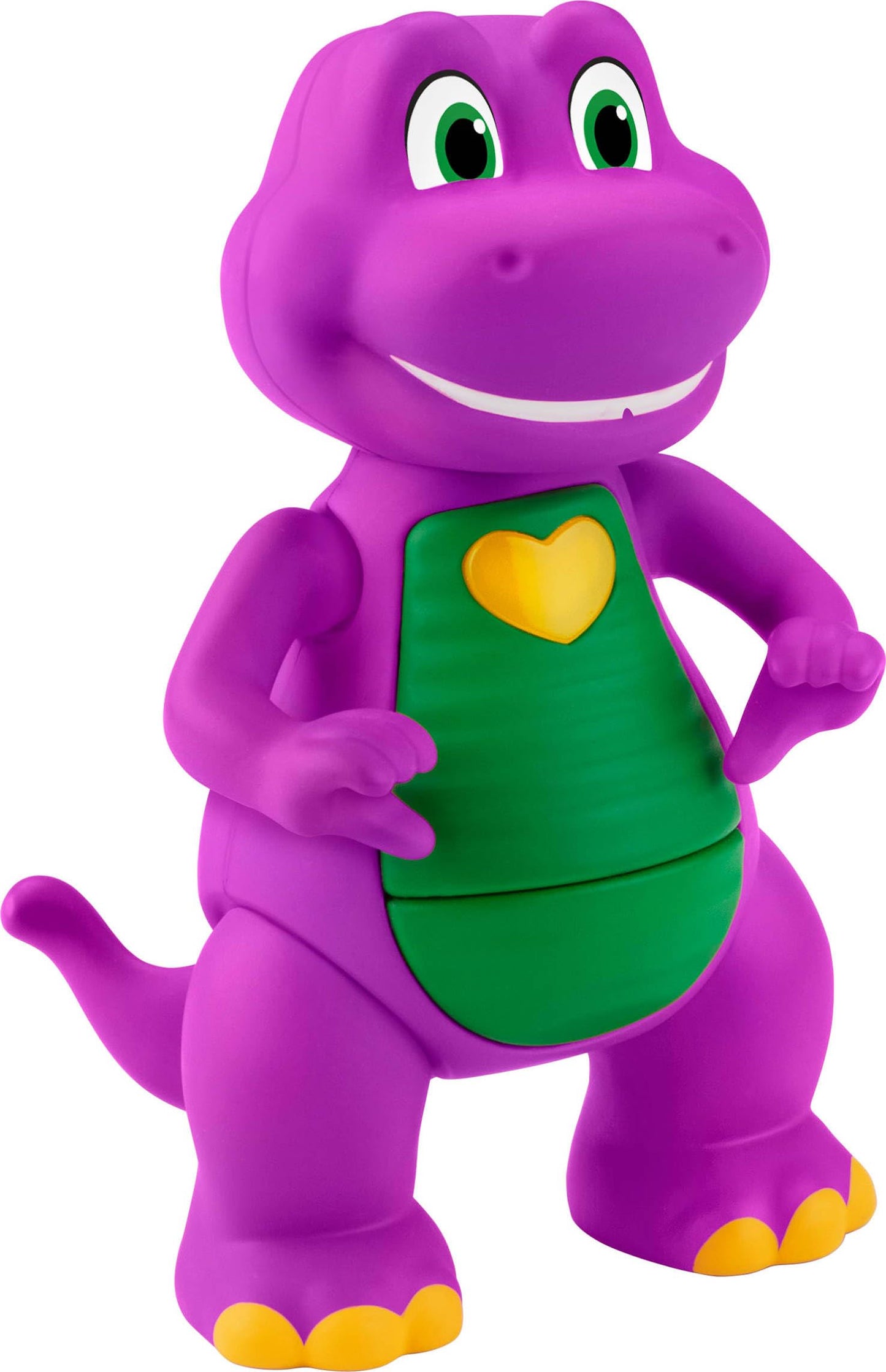 Barneys World Musical Toy - Heart Hands Barney Figure, 5.7-Inch, Lights & Phrases for Ages 2+