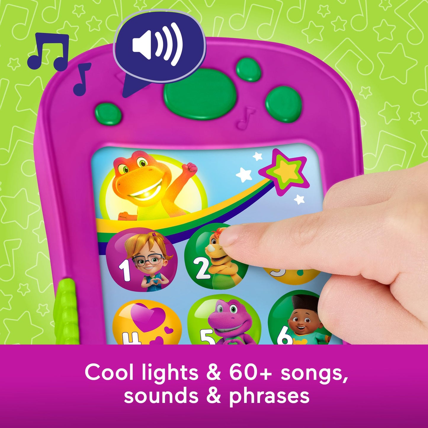 Barney's Hey Barney Phone — Multilingual Musical Toy for Toddlers