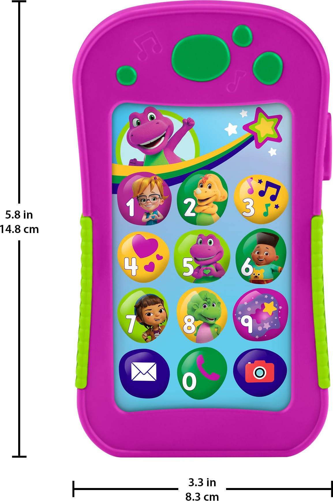 Barney's Hey Barney Phone — Multilingual Musical Toy for Toddlers